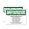 Signmission Skate Park Rules Skate At Your Own Risk, 14 in W x Rectangle, Plastic OS-2PACK-SI-P-1014-L-11453 - alternate 1